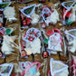 Candy cane Santa  Stocking filling school Christmas Santa Ginger breadman bell tree stocking plasters packs Plaster painting gifts snowman kids return bag howm decor ornaments