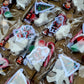 Candy cane Santa  Stocking filling school Christmas Santa Ginger breadman bell tree stocking plasters packs Plaster painting gifts snowman kids return bag howm decor ornaments