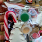 Candy cane Santa  Stocking filling school Christmas Santa Ginger breadman bell tree stocking plasters packs Plaster painting gifts snowman kids return bag howm decor ornaments