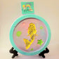 Mermaid girl with plate holder shell under water sea animal plaster Painting for girl party favours princess paint your own