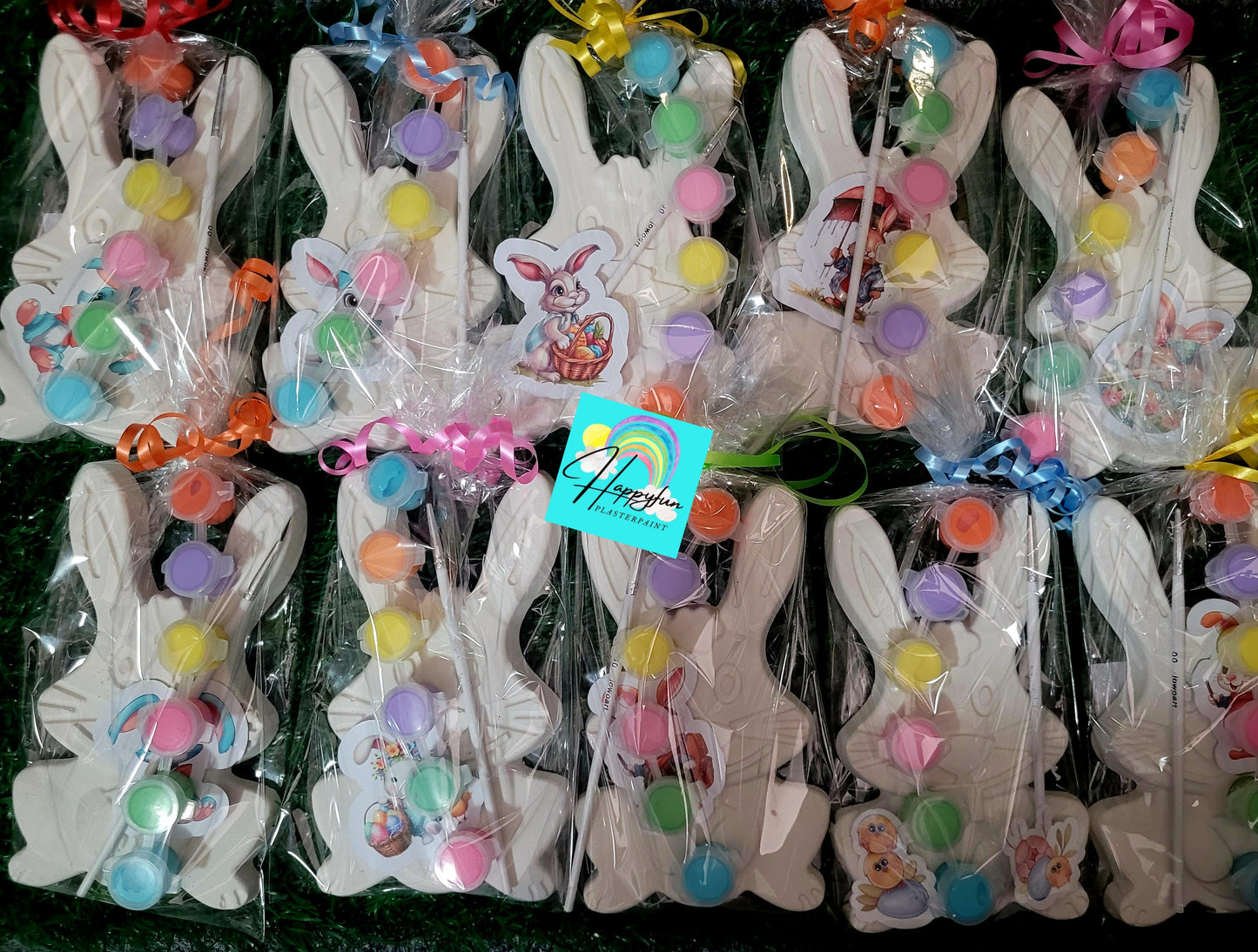 Big gaint Easter rabbit Egg  plaster painting party favor favours treat boy birthday gifts