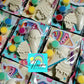 Ice cream cone food girl treat bag sticker  Plaster Painting party favours favors birthday gifts