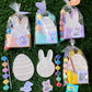 Gift box  Big size  Easter rabbit Egg plaster painting party favor favours treat boy birthday gifts