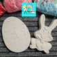 Gifts box set Big gaint Easter rabbit Egg  plaster painting party favor favours treat boy birthday gifts