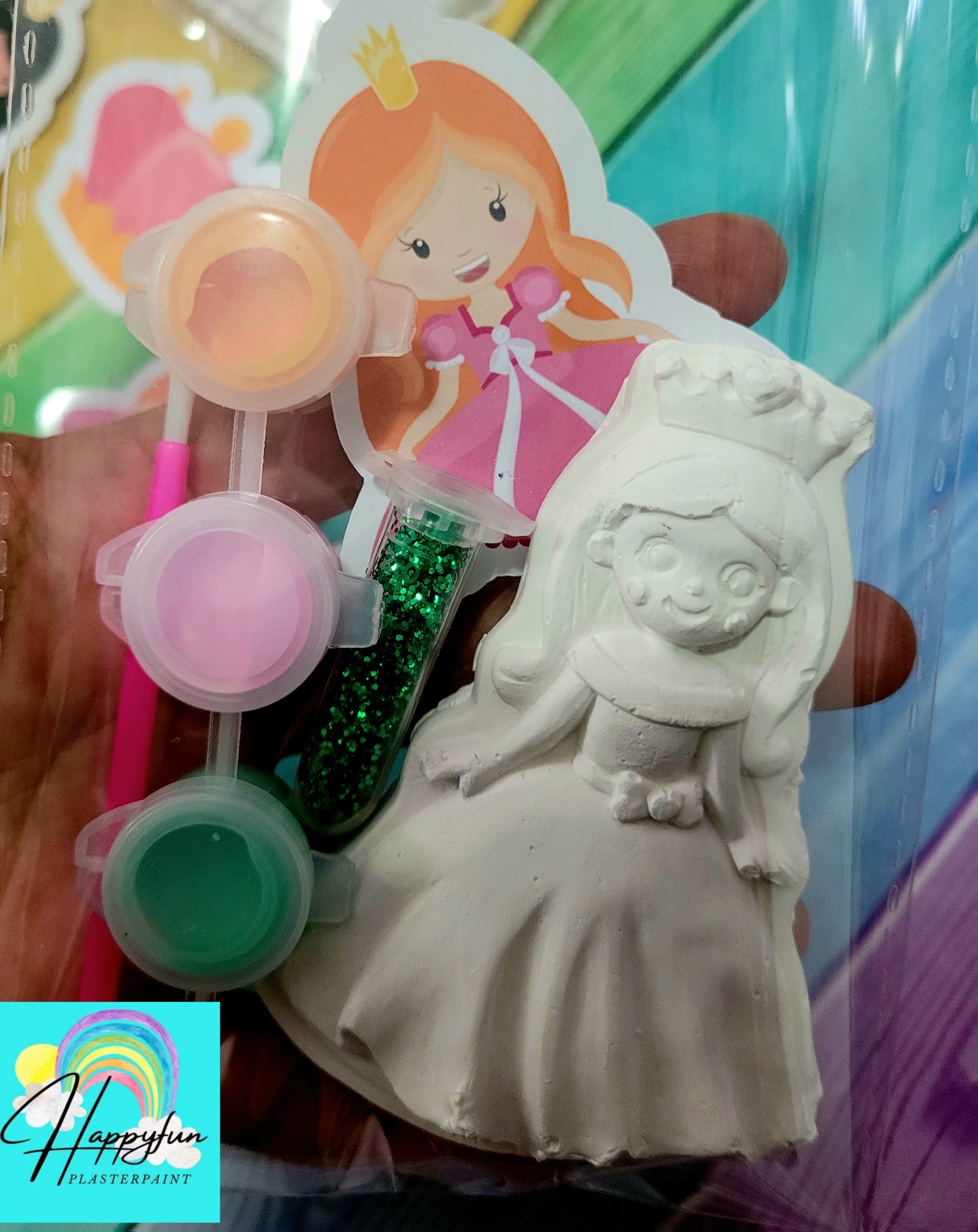 Magnet Princess CastlePlaster Painting Party favours birthday gifts girl boy  art craft colouring  with kids