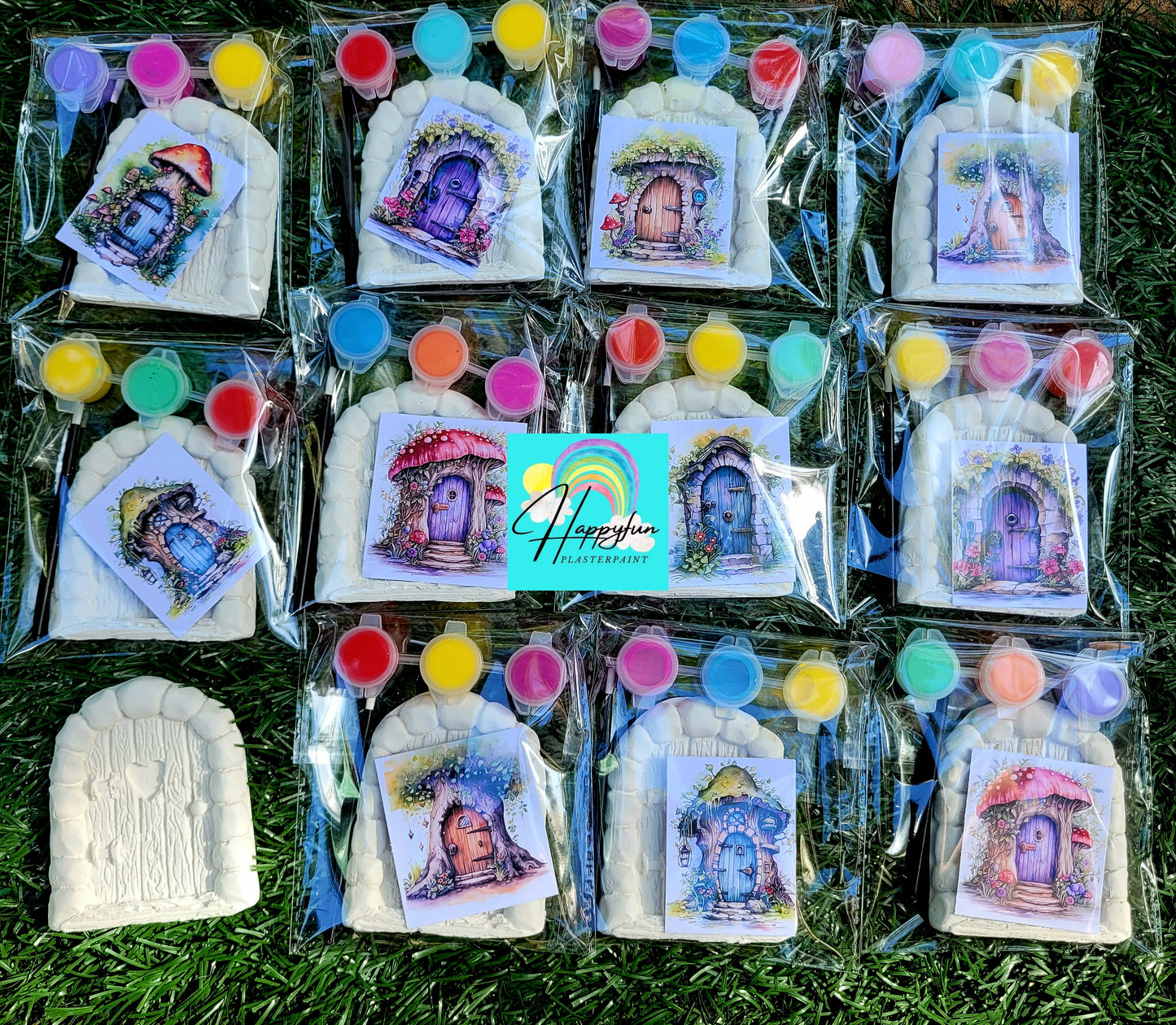 Fairy door garden princess Plaster painting Party Favours favors home decorating girl  children birthday gifts  kids art craft