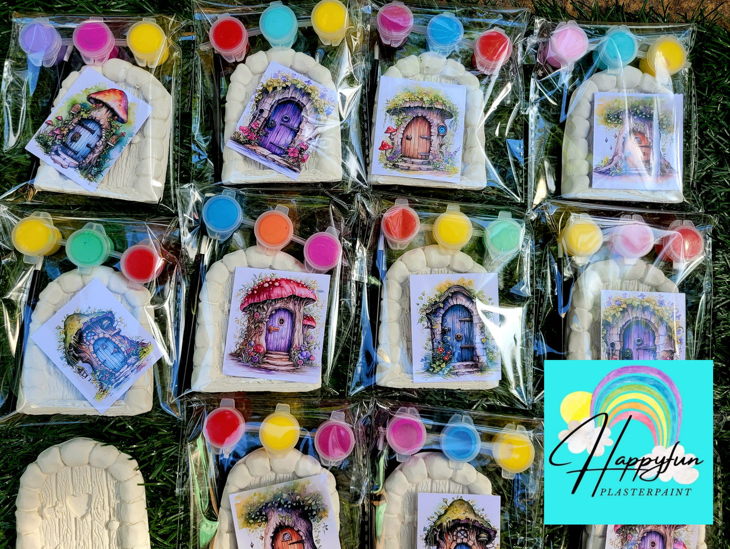 Fairy door garden princess Plaster painting Party Favours favors home decorating girl  children birthday gifts  kids art craft