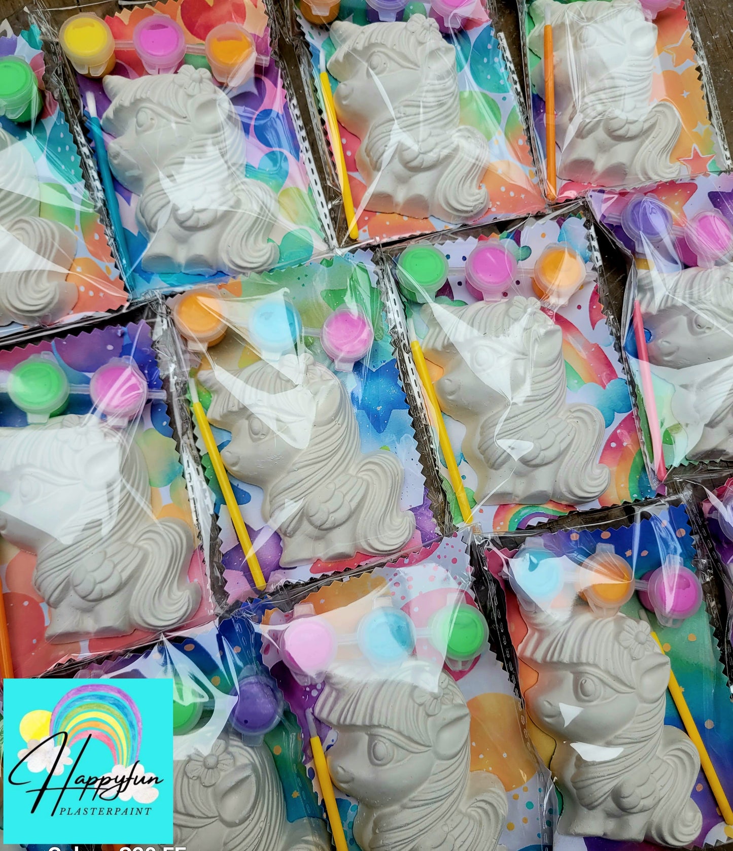 My little pony Unicorn Plaster Painting party favours kids birthday gifts art craft