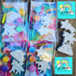 Mini Unicorn shooting star Rainbow design Plaster Painting Party favours girl birthday