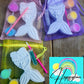 Mermaid tail with shell starfish sea animal plaster painting party favours birthday gifts kids art craft kids school holiday activities paint your own