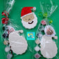 SANTA FACE Christmas ornament plasters kits   Plaster painting