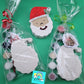 SANTA FACE Christmas ornament plasters kits   Plaster painting