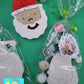 SANTA FACE Christmas ornament plasters kits   Plaster painting