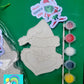 Grinch  SANTA Elf  FACE Christmas ornament plasters kits   Plaster painting