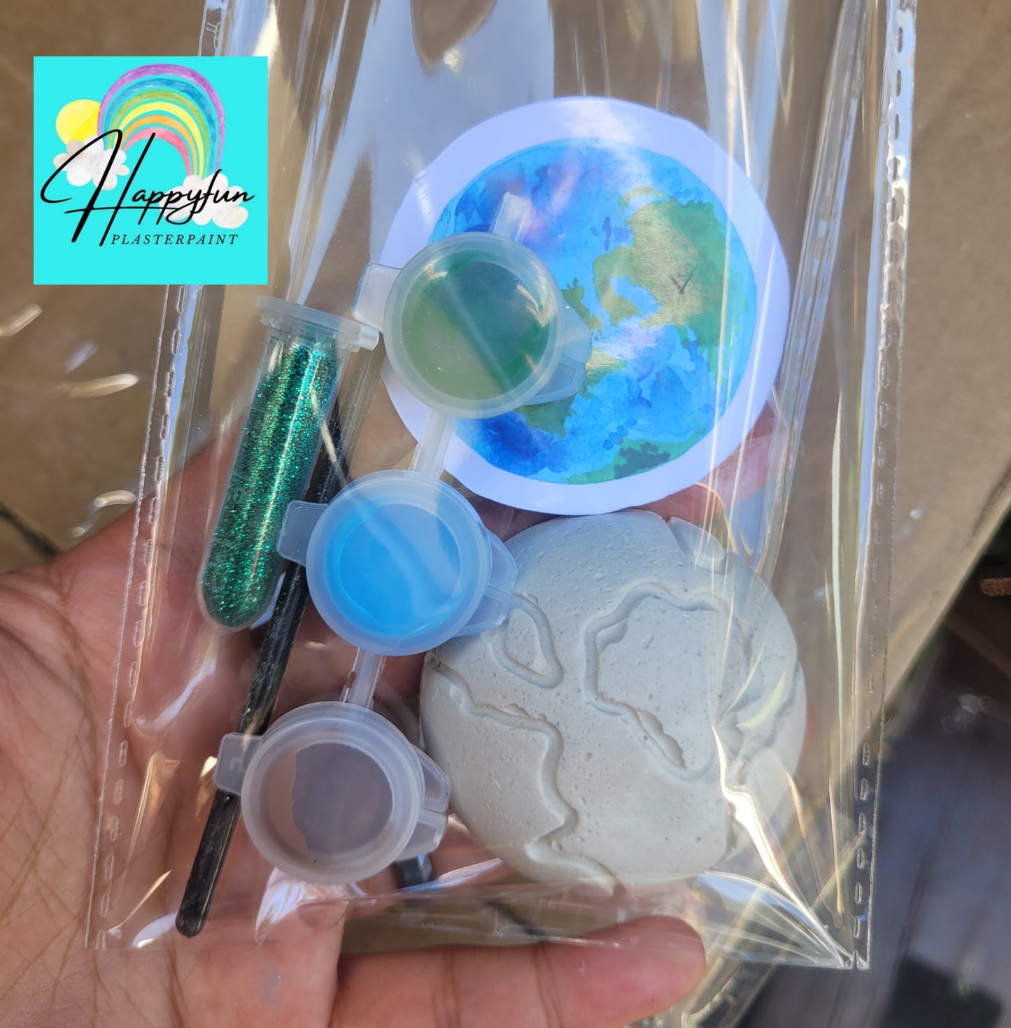 Earth  Planet Plaster Painting party favours gifts return gifts