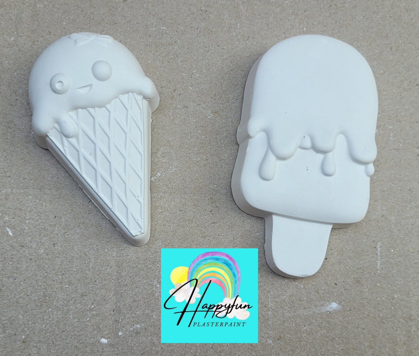 Icecream Ice cream sweet  food  Plaster Painting party favours favors birthday gifts