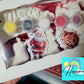 Christmas santa Gifts set Christmas ornaments plasters painting  kids Christmas tree  Plaster painting