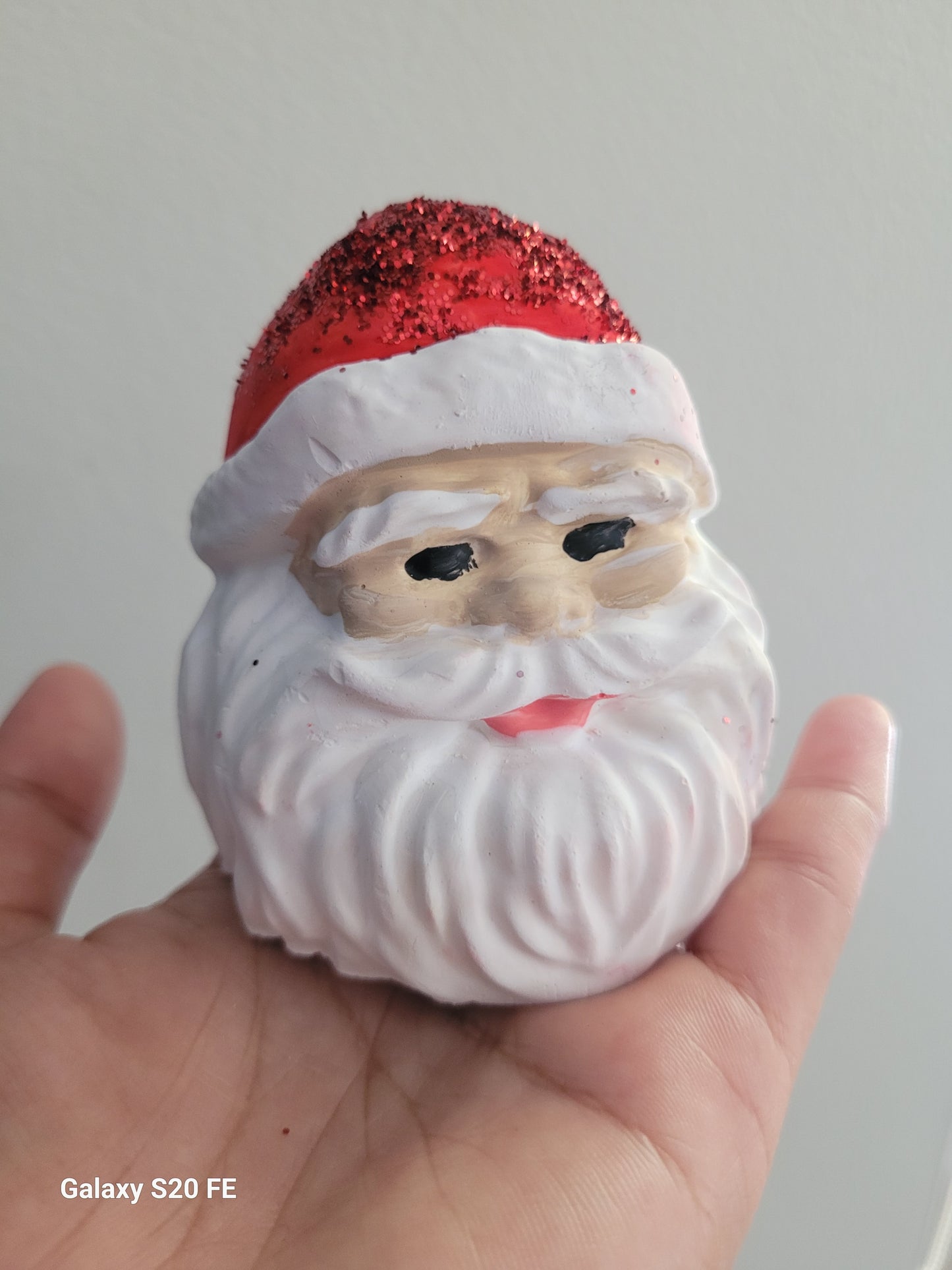 3D SANTA FACE Christmas ornament plasters kits   Plaster painting