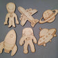 Wooden magnet paint kits astronaut  space alien