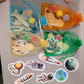 Wooden magnet paint kits astronaut  space alien