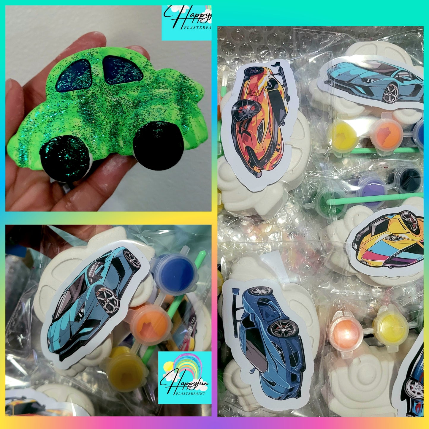 Vehicles car Construction plaster Painting  Party Favour