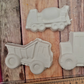 Only Plaster vehicles  car truck construction  theme Painting paint art craft Party favour birthday gifts