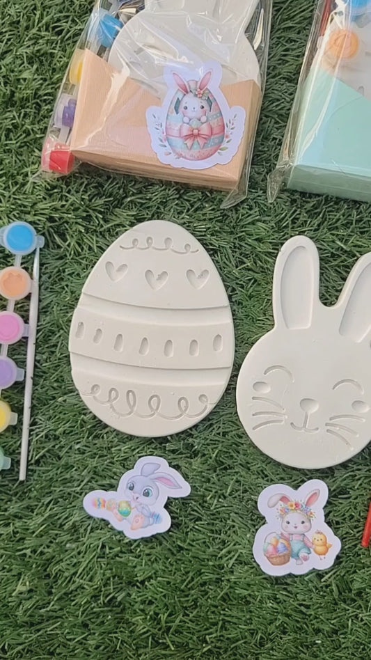 Gift box  Big size  Easter rabbit Egg plaster painting party favor favours treat boy birthday gifts