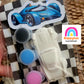 Racing car Vehicles car Construction plaster Painting  Party Favours gifts