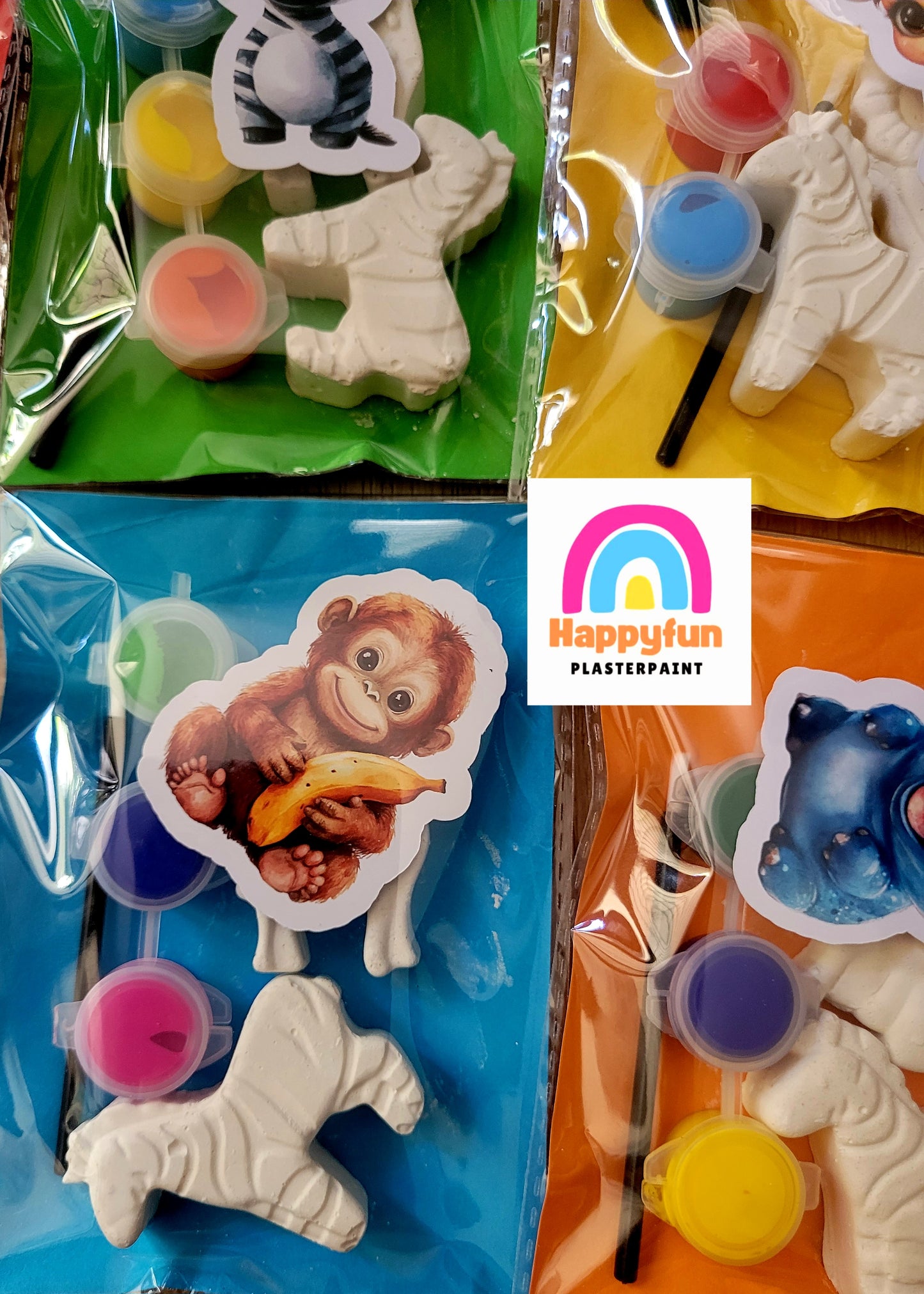 Forest Jungle animals Plaster Painting party favours