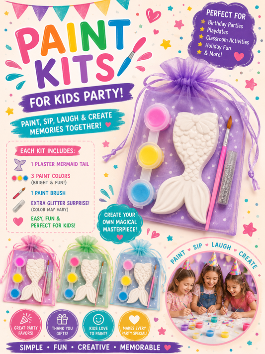 Mermaid tail plaster painting kits