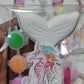 Mermaid tail girl sea animal princess  under  water sea animal plaster Painting for girl party favours
