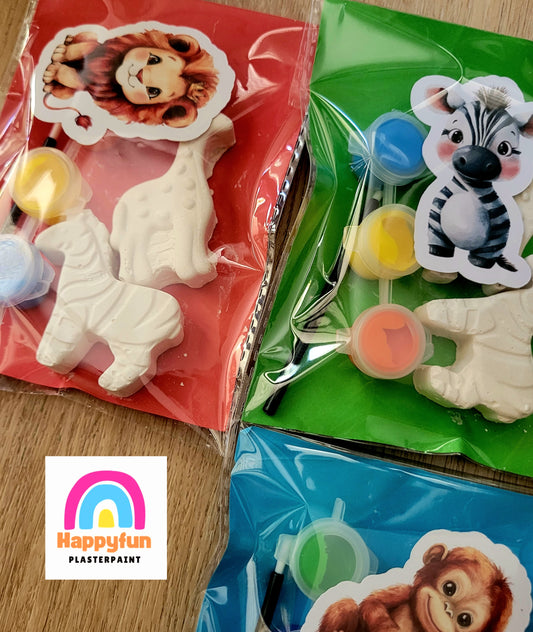 Forest Jungle animals Plaster Painting party favours