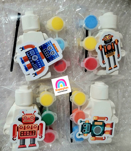 Robot lego plaster Painting party favours birthday gifts for birthday boy party favors