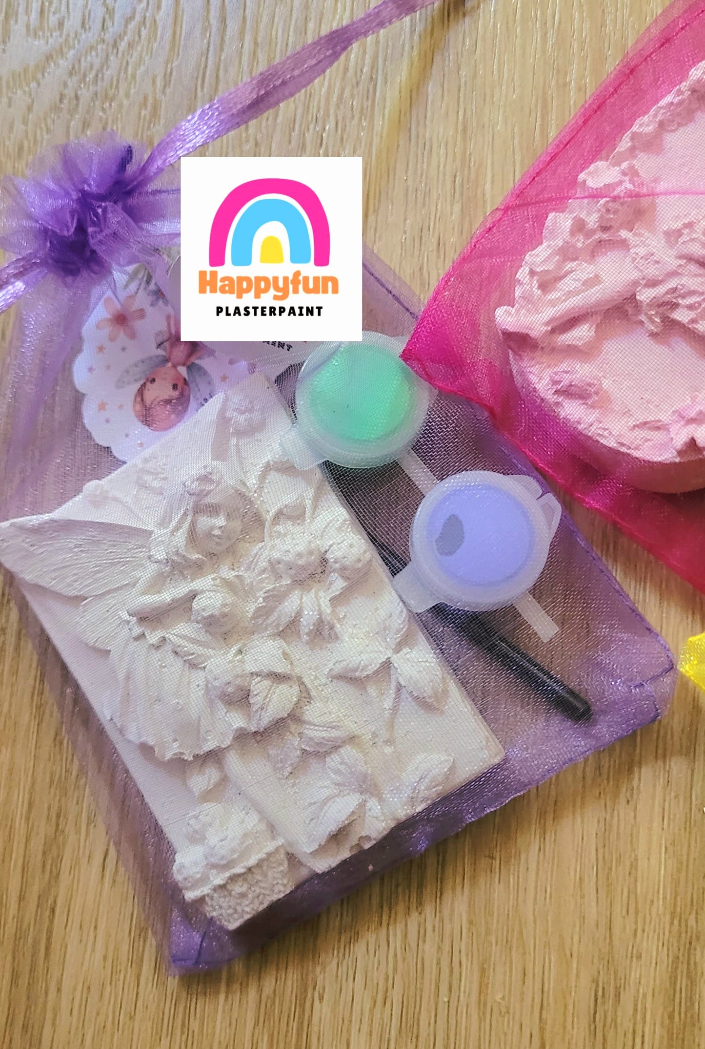 Fairy princess garden flower   Plaster painting Pary favour birthday gifts  kids art craft