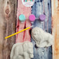 Cute mini  Jungle animals Plaster Painting