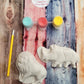Cute mini  Jungle animals Plaster Painting