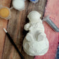 Astronaut sitting on planet rocket planet Plaster Painting