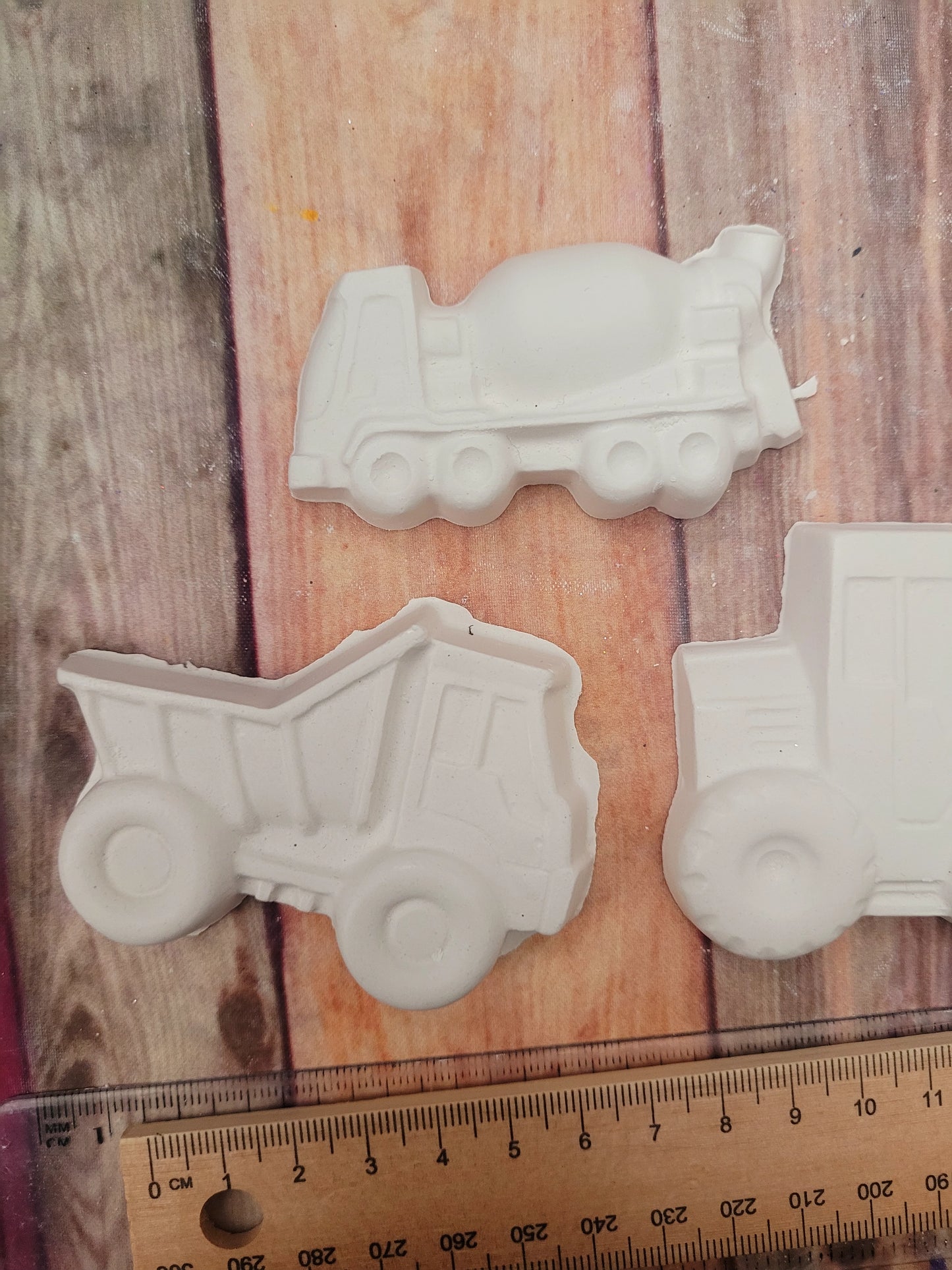 Vehicles truck theme car boy birthday party favours favors gifts  construction plaster Painting