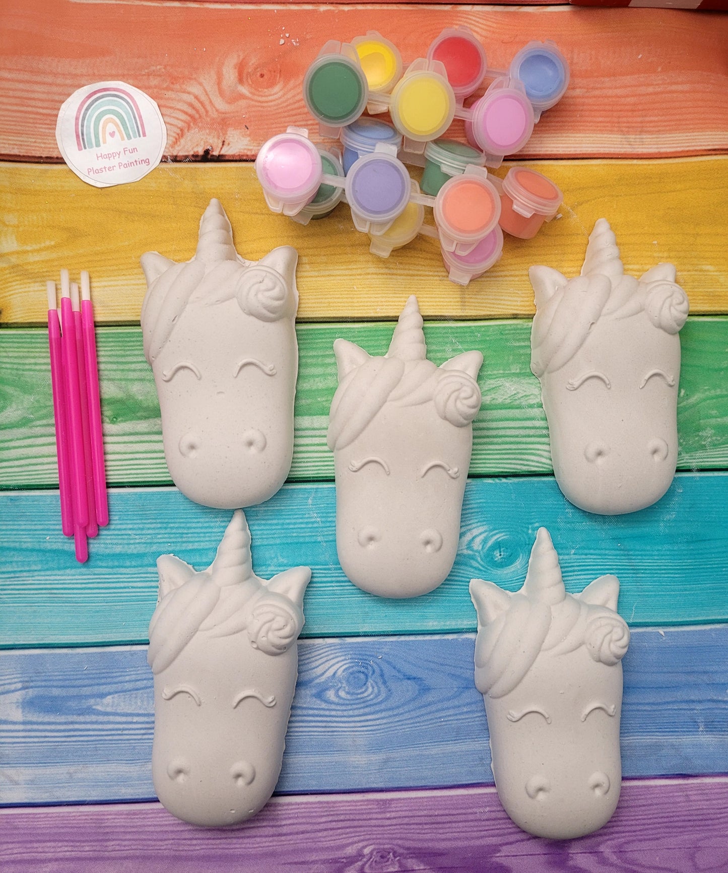 Unicorn Plaster Painting party favours kids birthday gifts art craft