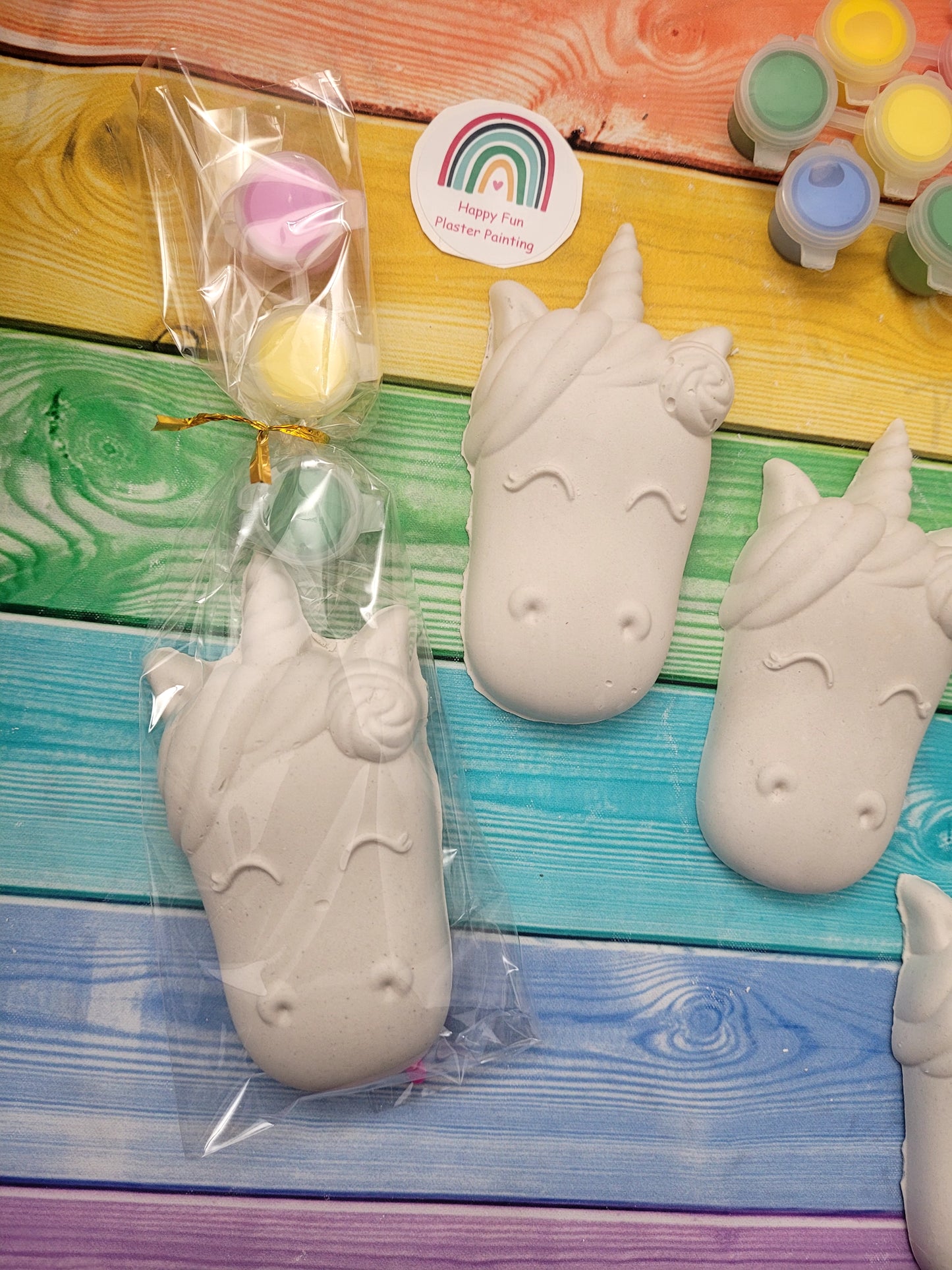 Unicorn Plaster Painting party favours kids birthday gifts art craft