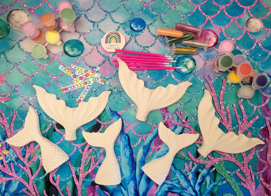 Mermaid tail Plaster Painting Party favor