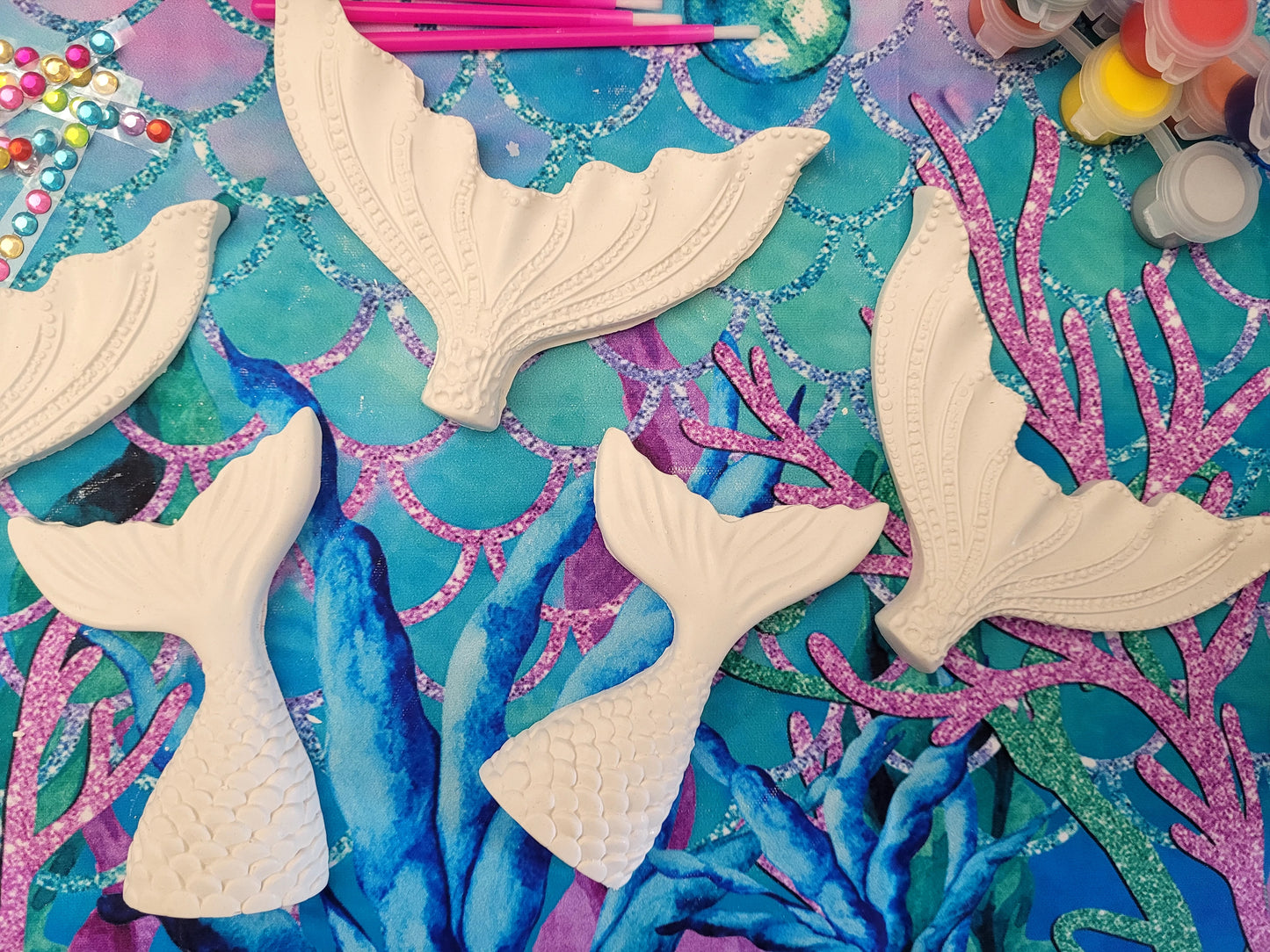 Mermaid tail Plaster Painting Party favor