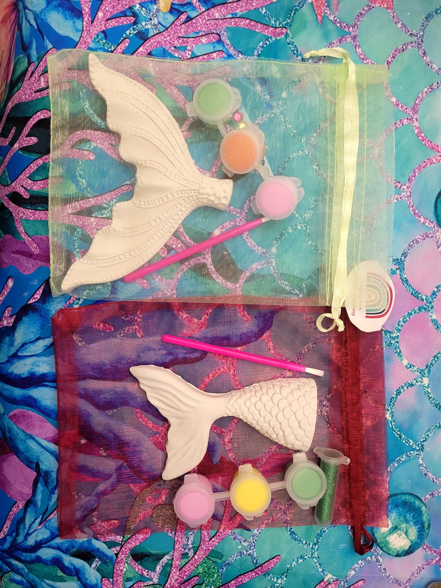 Mermaid tail Plaster Painting Party favor