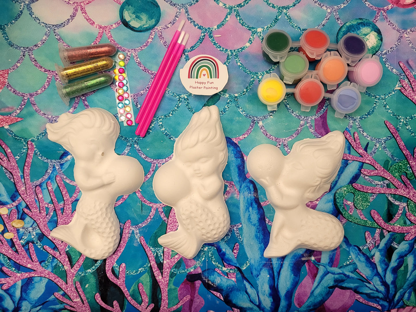 Mermaid Plaster Painting Party favor