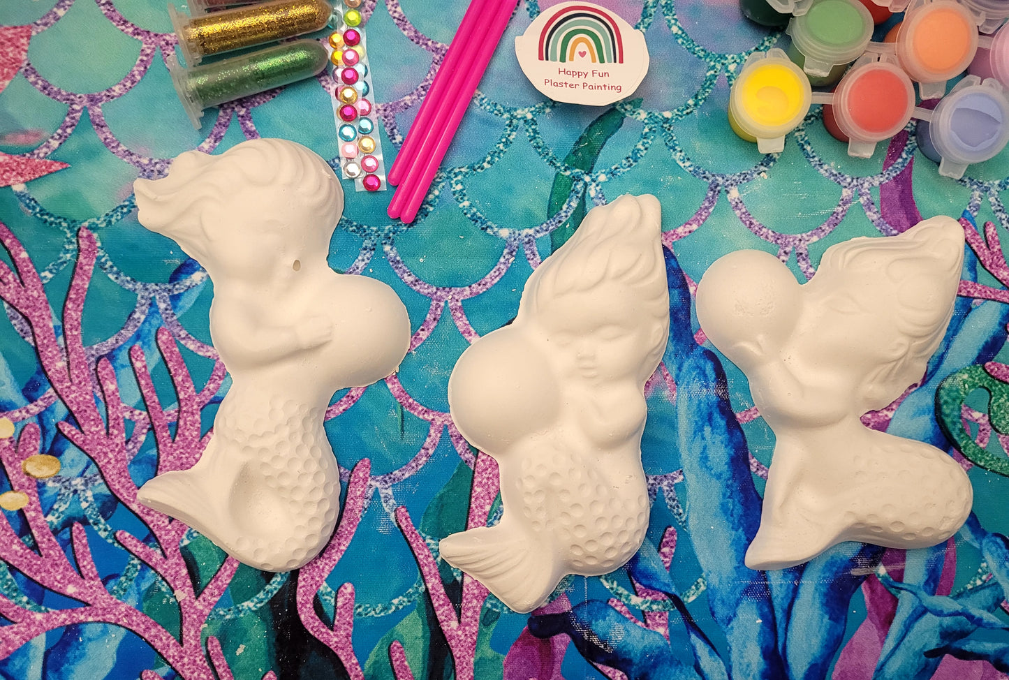 Mermaid Plaster Painting Party favor