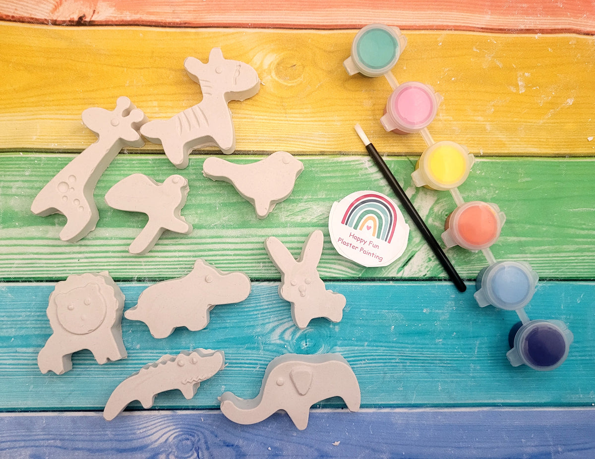 MINI Jungle animals Plaster Painting Party favors favours