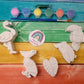Birds jungle  animals Plaster Painting party favors