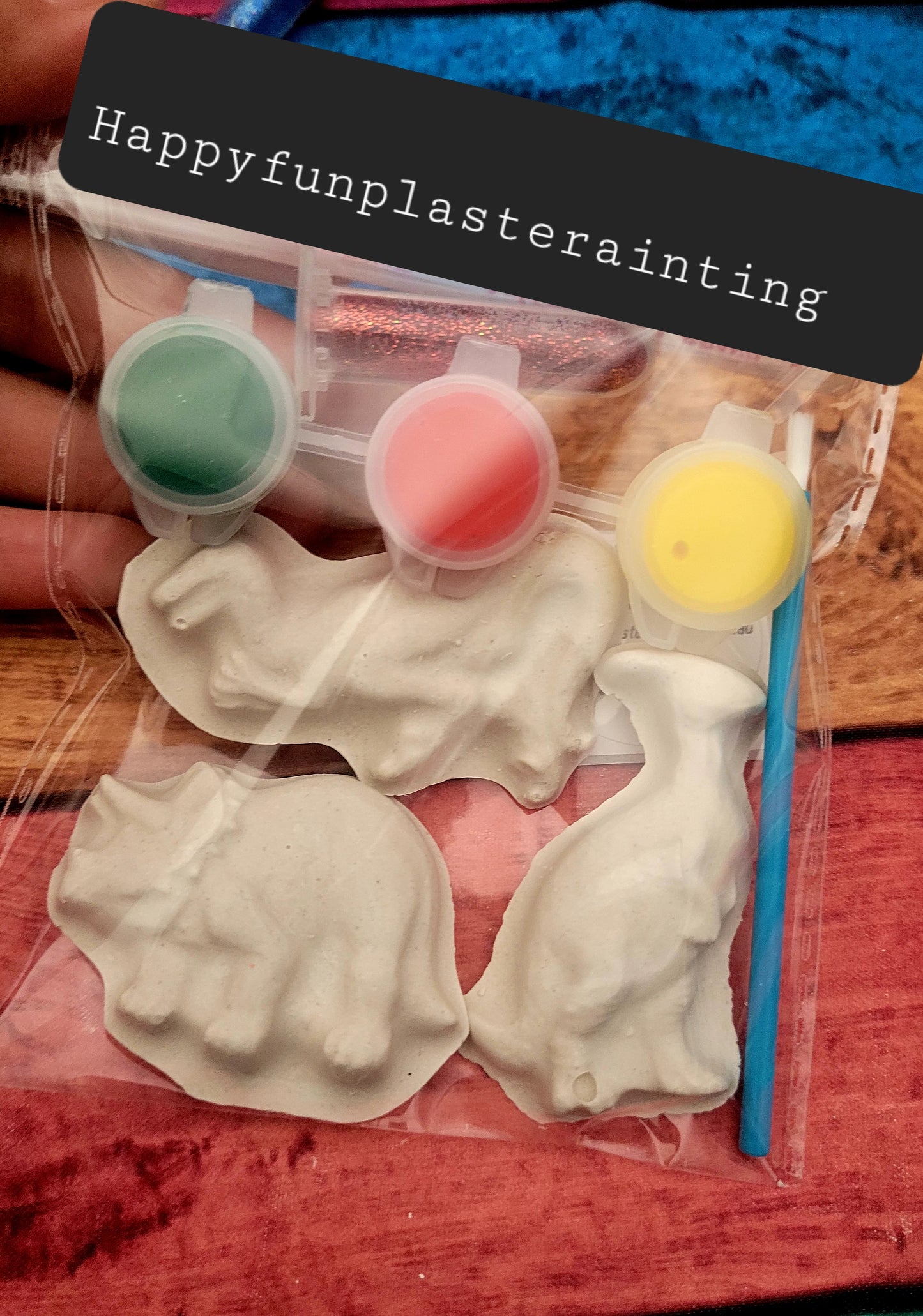 Bulk Mini  Dinosaurs Plaster Painting  Party favours