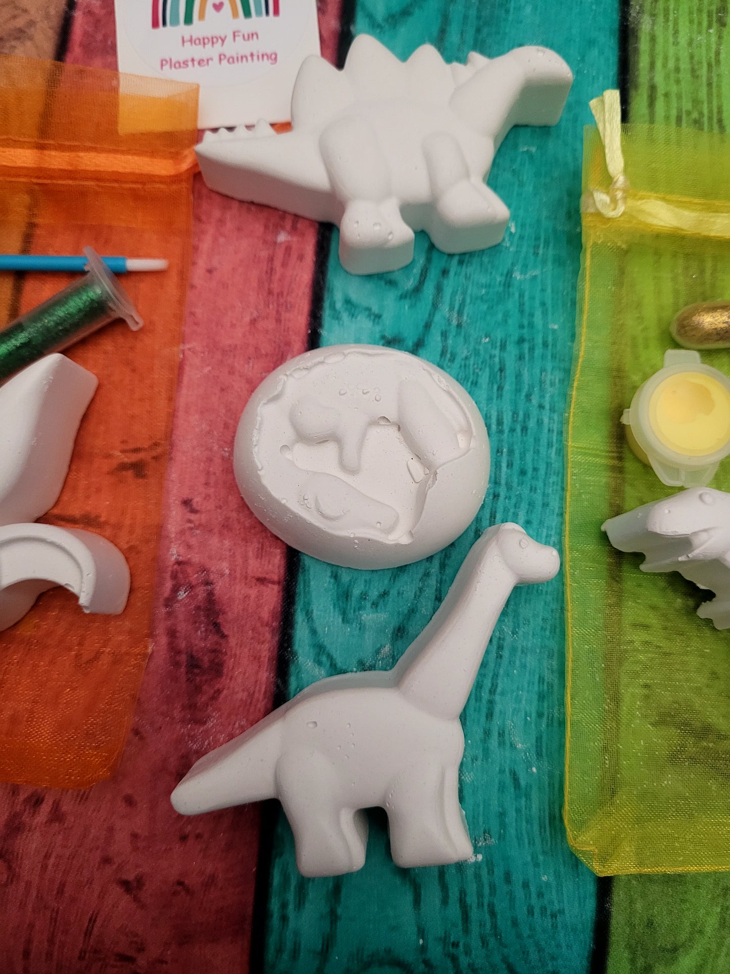 MINI Dinosaurs  Plaster Painting party favour birthday gifts