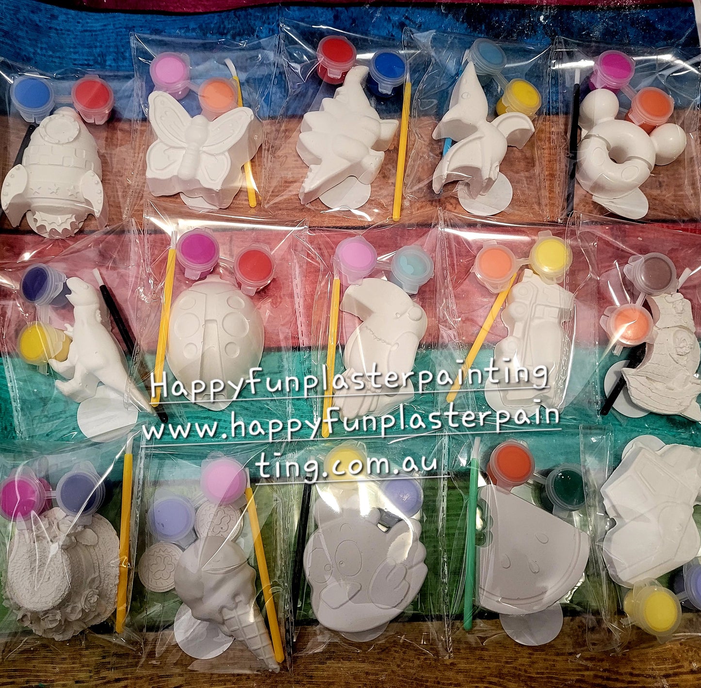 mix design  Plaster painting party favours